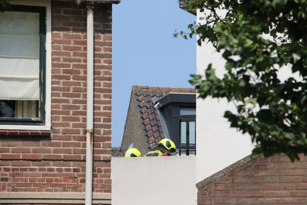 Brand in spuimuur tijdens werkzaamheden