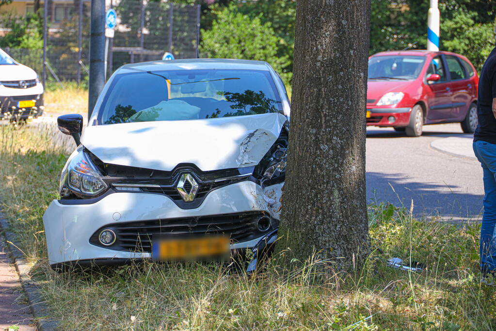 Automobilist botst tegen boom