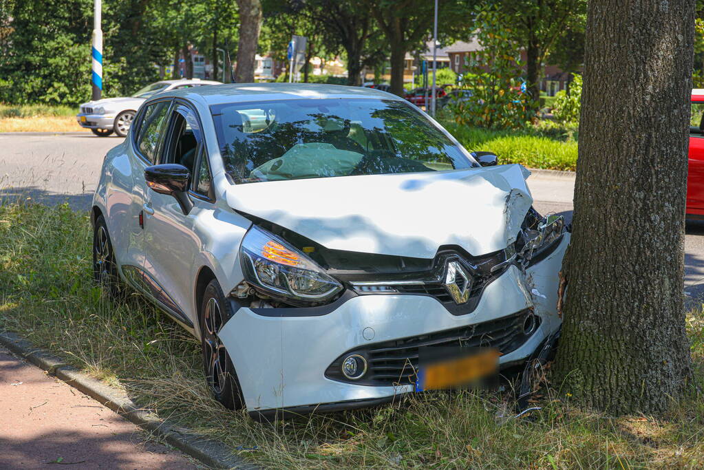 Automobilist botst tegen boom