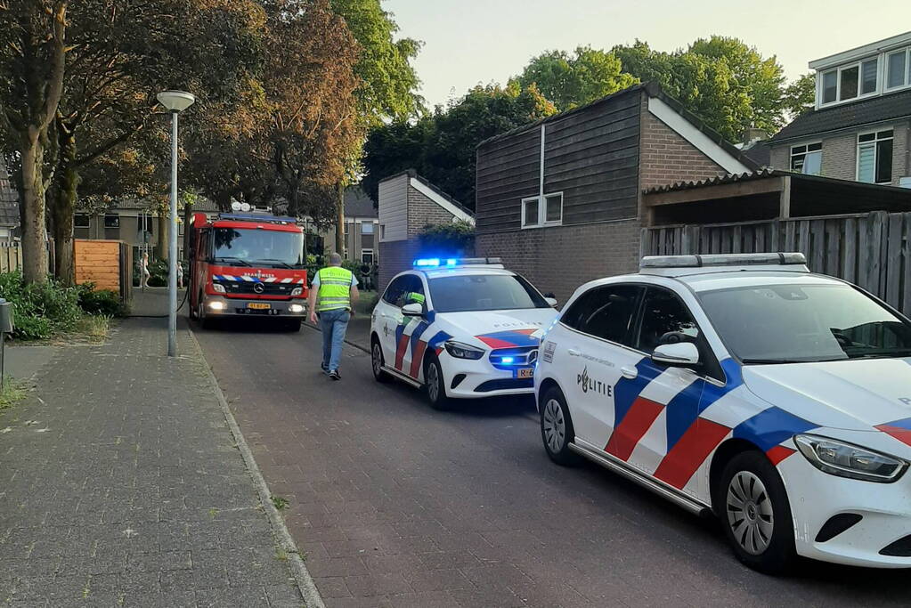 Brand in achtertuin geblust