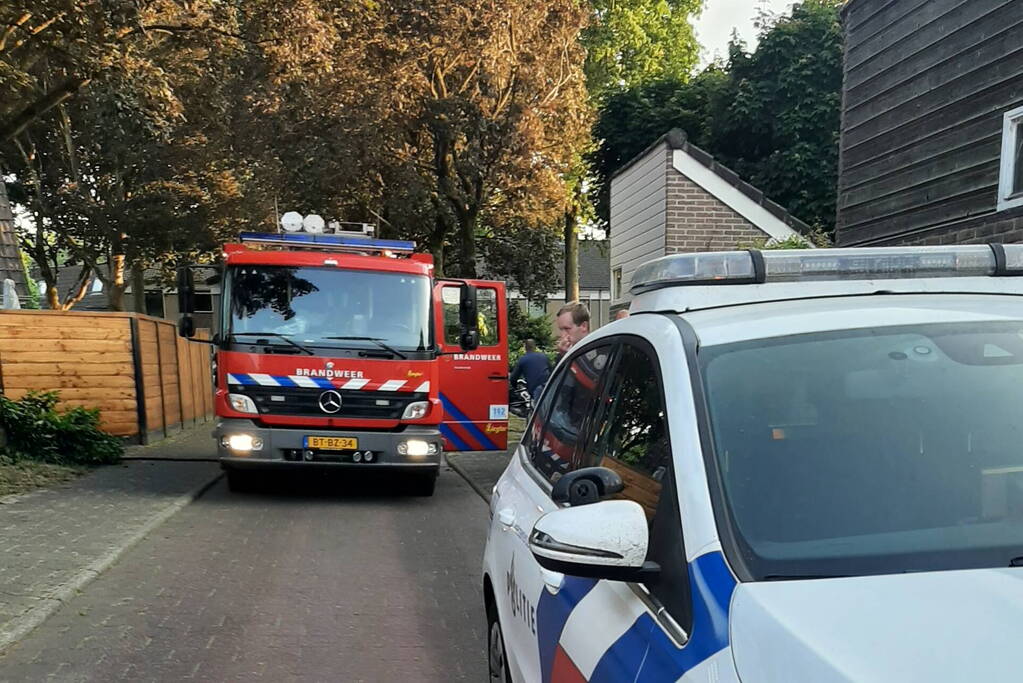 Brand in achtertuin geblust