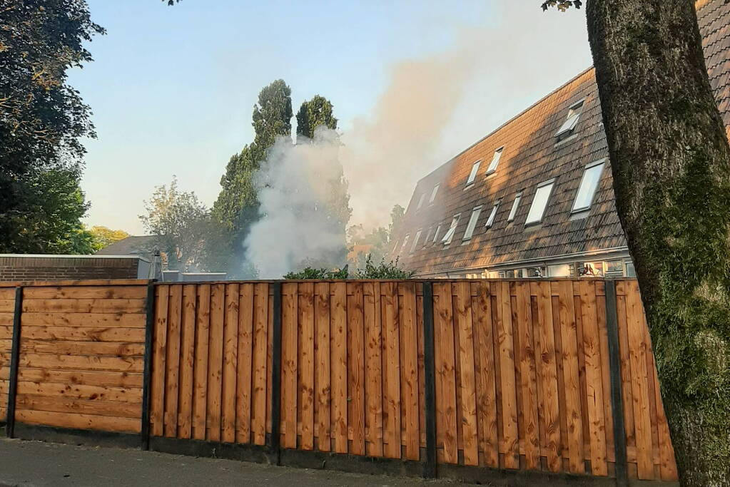 Brand in achtertuin geblust