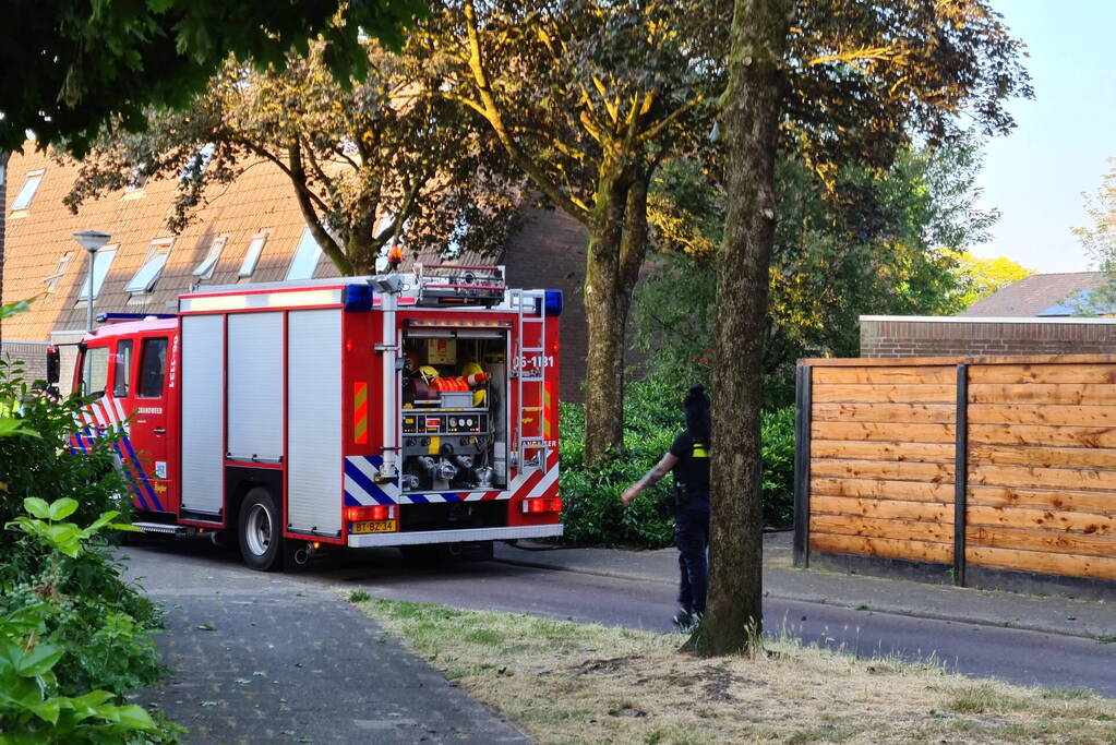 Brand in achtertuin geblust