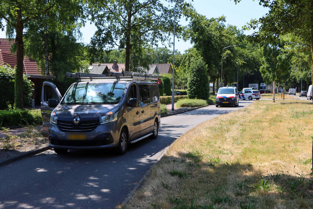 Twee fietsers in aanrijding