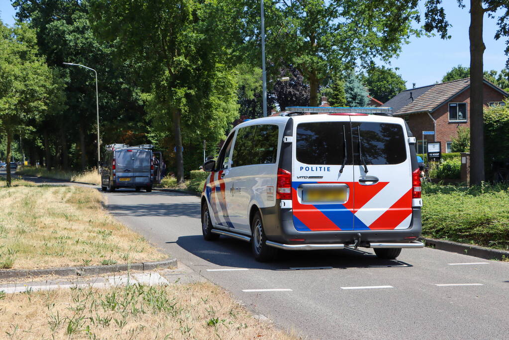 Twee fietsers in aanrijding