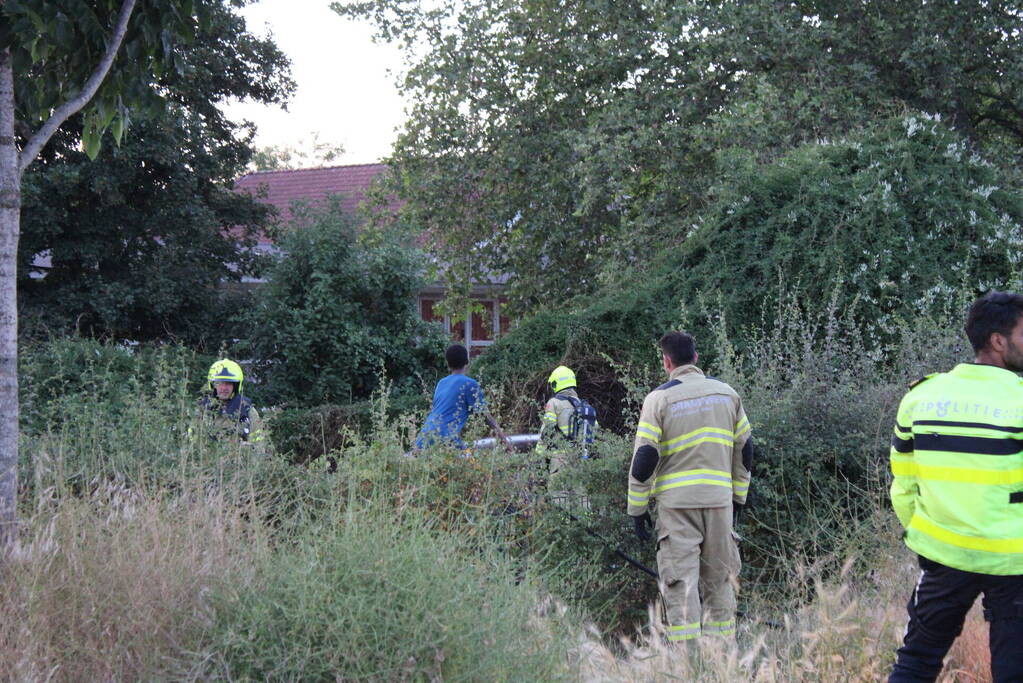 Brandende bosschages geblust