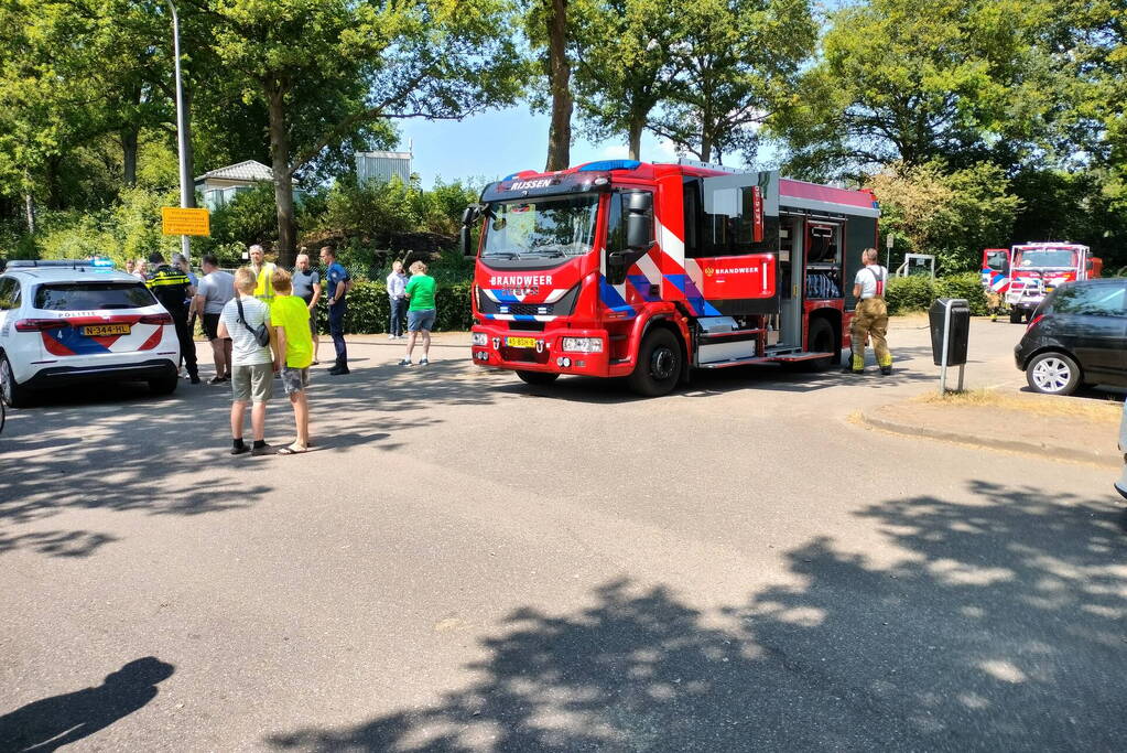 Bermbrand snel onder controle