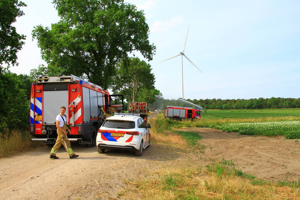 Treinverkeer stilgelegd vanwege natuurbrand