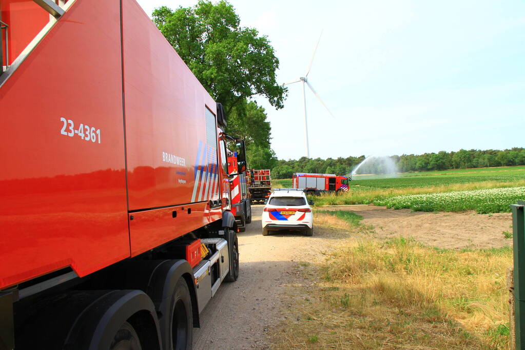 Treinverkeer stilgelegd vanwege natuurbrand