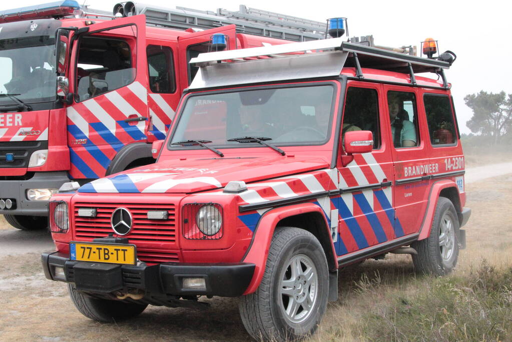 Brandweer groots gealarmeerd voor BBQ in bos