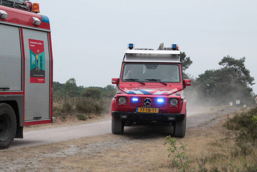 Brandweer groots gealarmeerd voor BBQ in bos