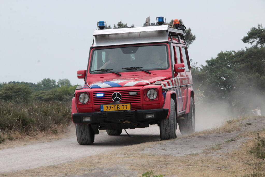 Brandweer groots gealarmeerd voor BBQ in bos