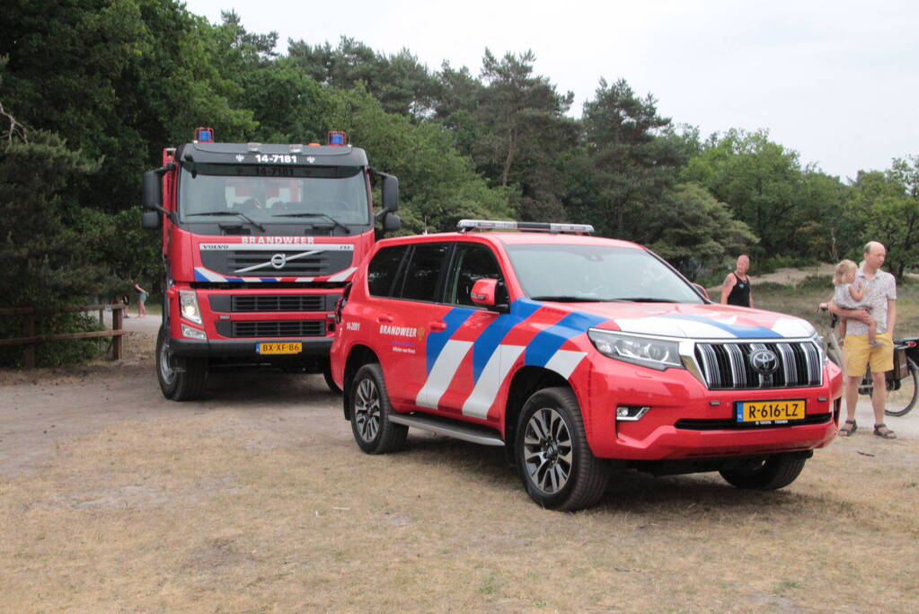 Brandweer groots gealarmeerd voor BBQ in bos