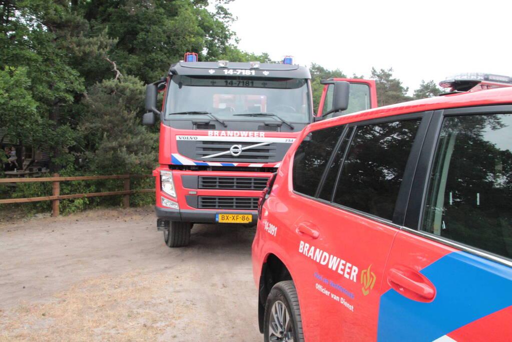 Brandweer groots gealarmeerd voor BBQ in bos