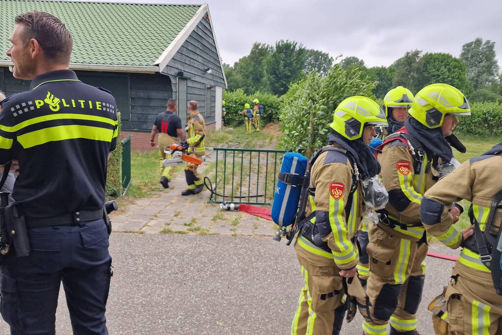 Brand bij gebouw van Scouting Elfregi Helen