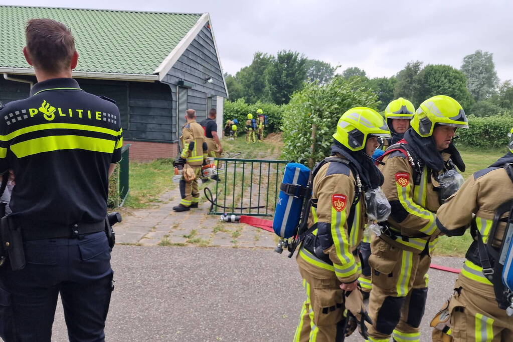 Brand bij gebouw van Scouting Elfregi Helen