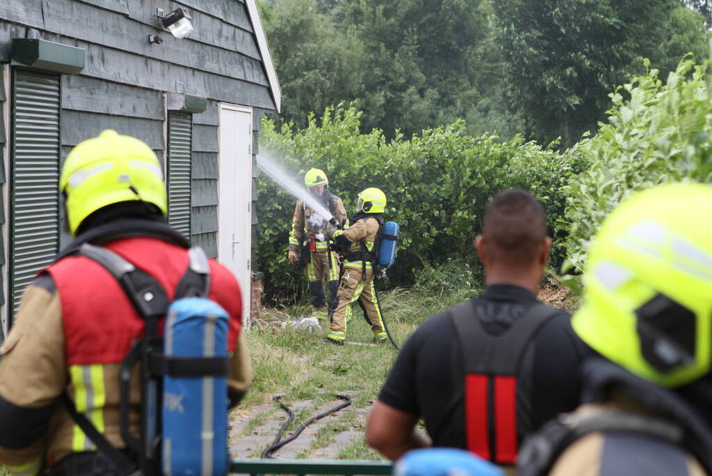 Brand bij gebouw van Scouting Elfregi Helen