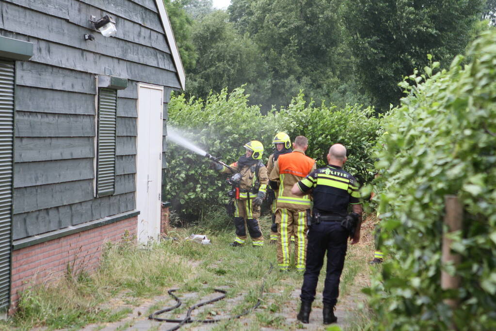 Brand bij gebouw van Scouting Elfregi Helen