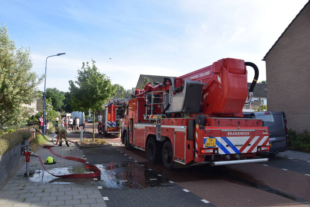 CV-ketel vat vlam op zolder van woning