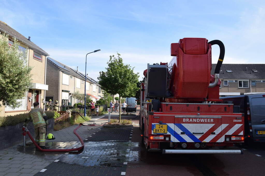 CV-ketel vat vlam op zolder van woning