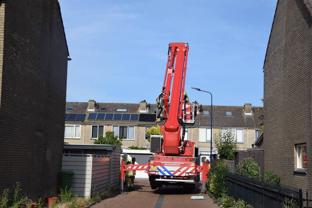 CV-ketel vat vlam op zolder van woning