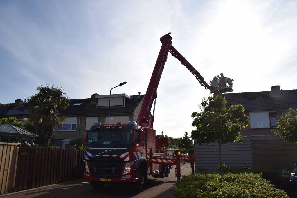 CV-ketel vat vlam op zolder van woning