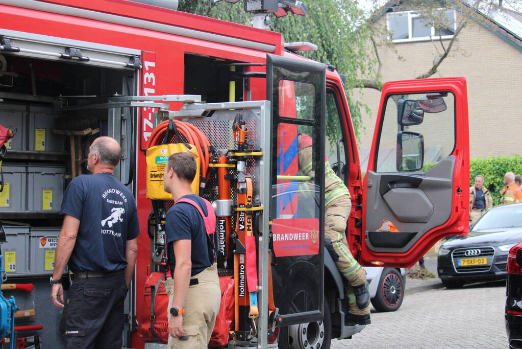 Gasleiding geraakt na werkzaamheden in voortuin