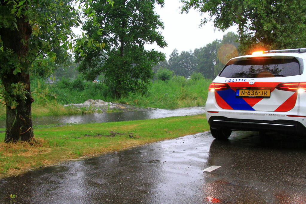 Wateroverlast door hevige regenval in Limburg