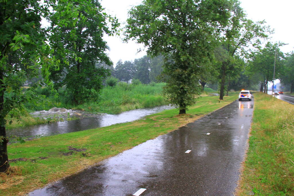 Wateroverlast door hevige regenval in Limburg