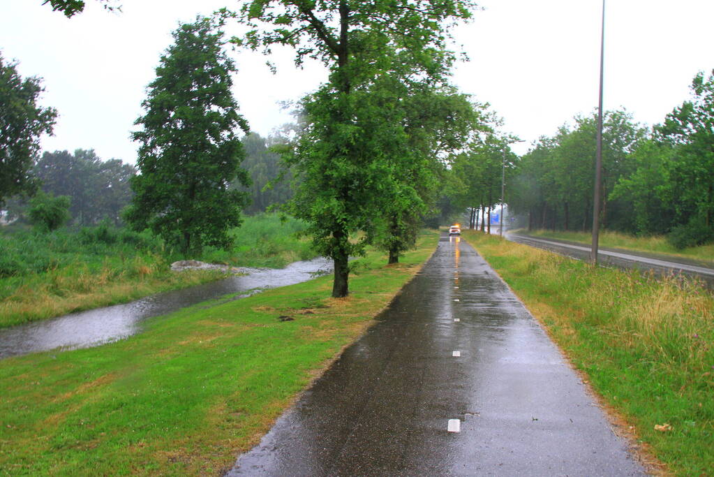 Wateroverlast door hevige regenval in Limburg