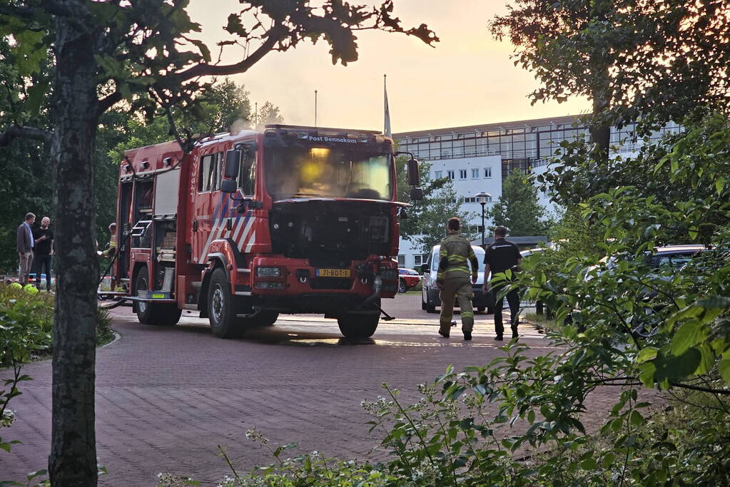 Brandweer ingezet na brandmelding gebouw