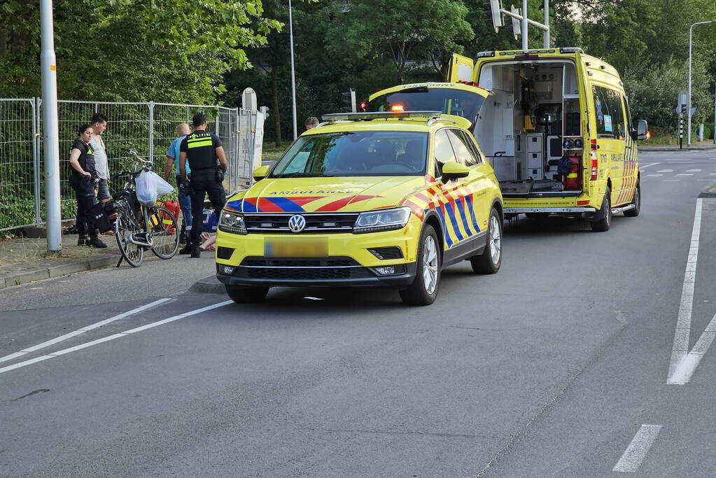 Fietser gewond na val