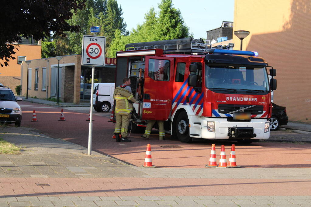 Hevige schade bij ongeval op kruising