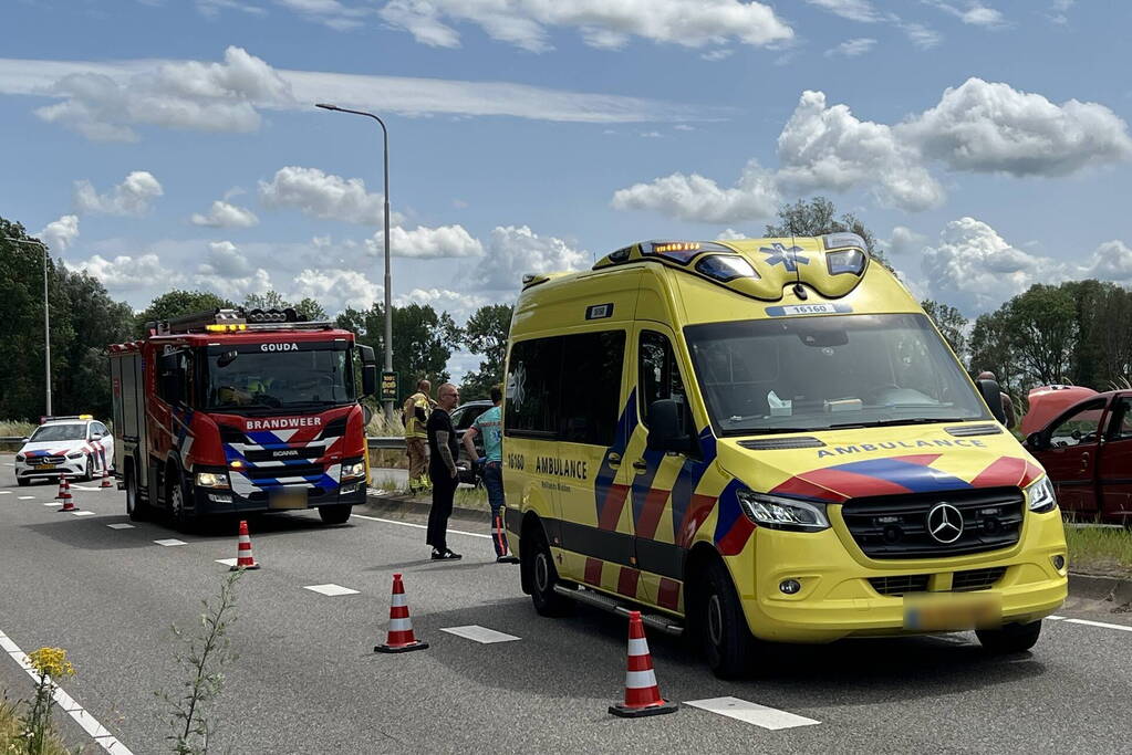 Drie personenwagens betrokken bij kettingbotsing