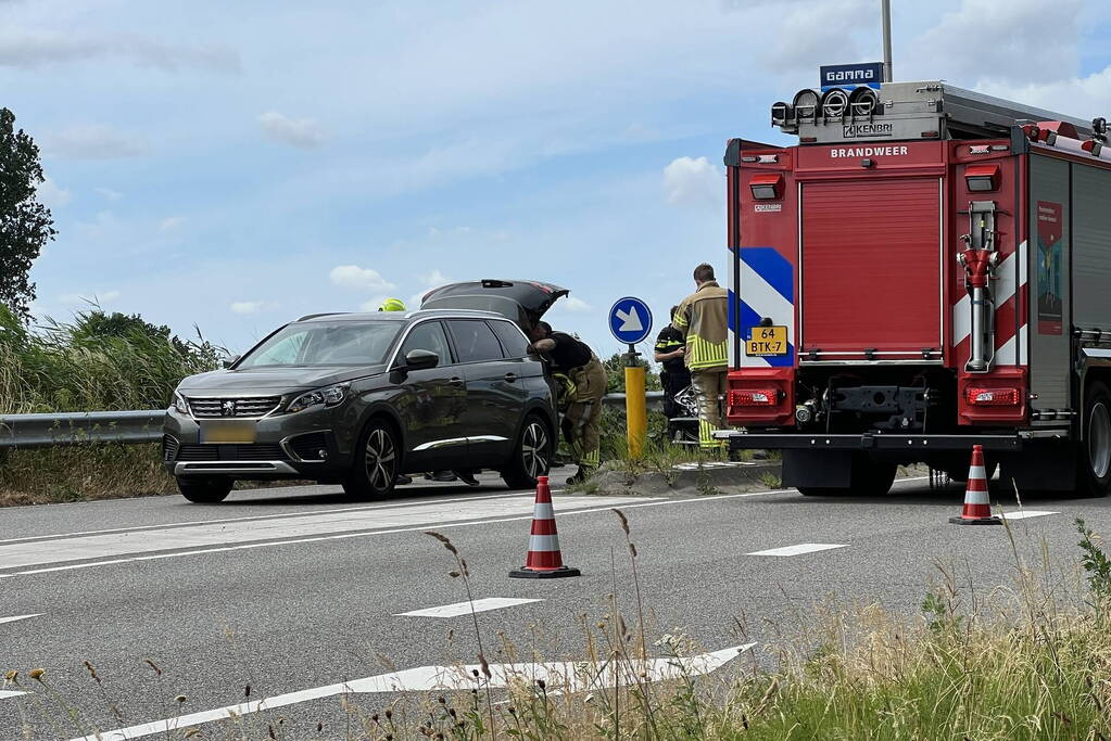 Drie personenwagens betrokken bij kettingbotsing