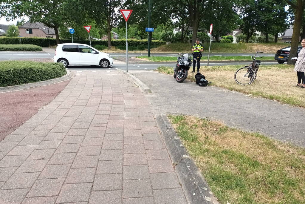 Veel schade aan motor na ongeval