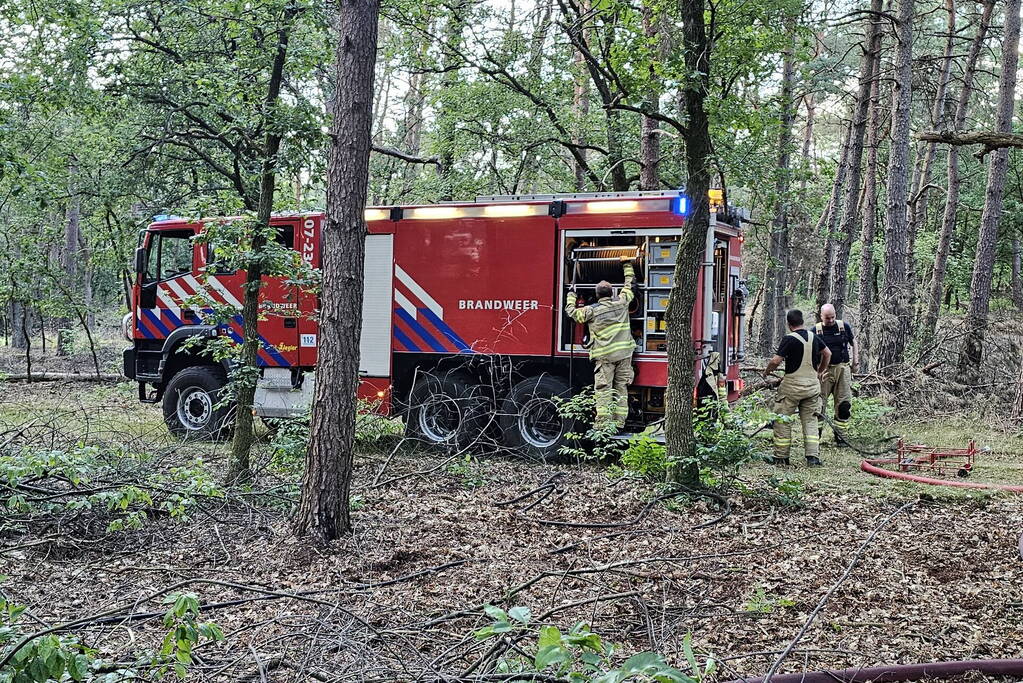 Opnieuw brand in bosgebied