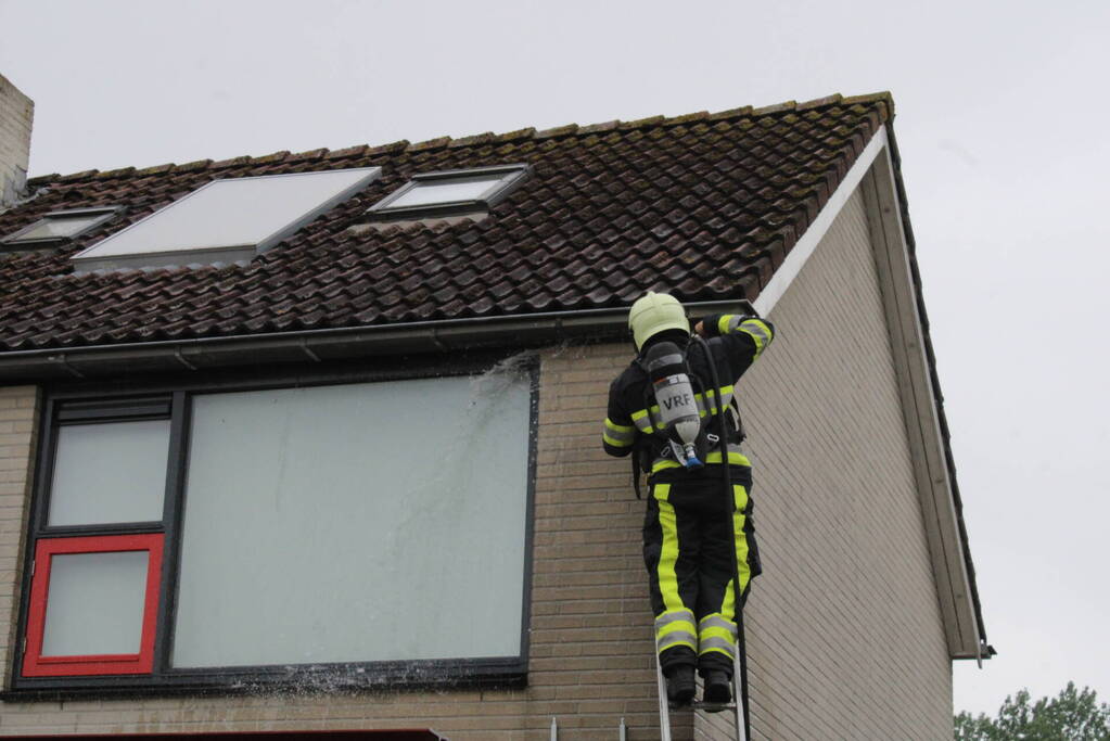 Brand in woning tijdens laswerkzaamheden