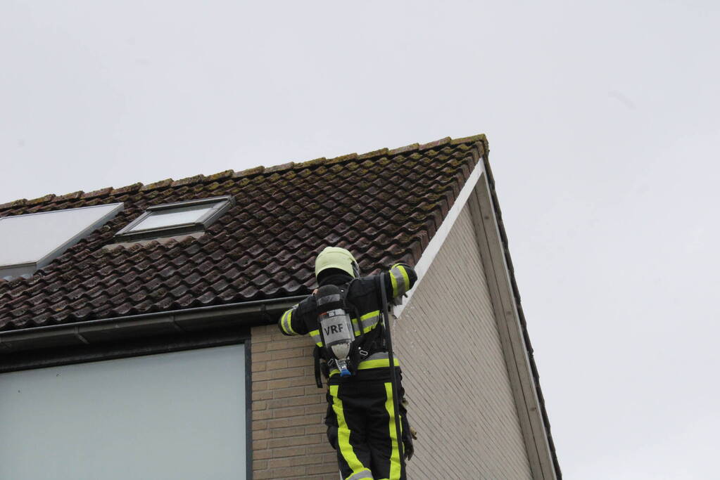 Brand in woning tijdens laswerkzaamheden