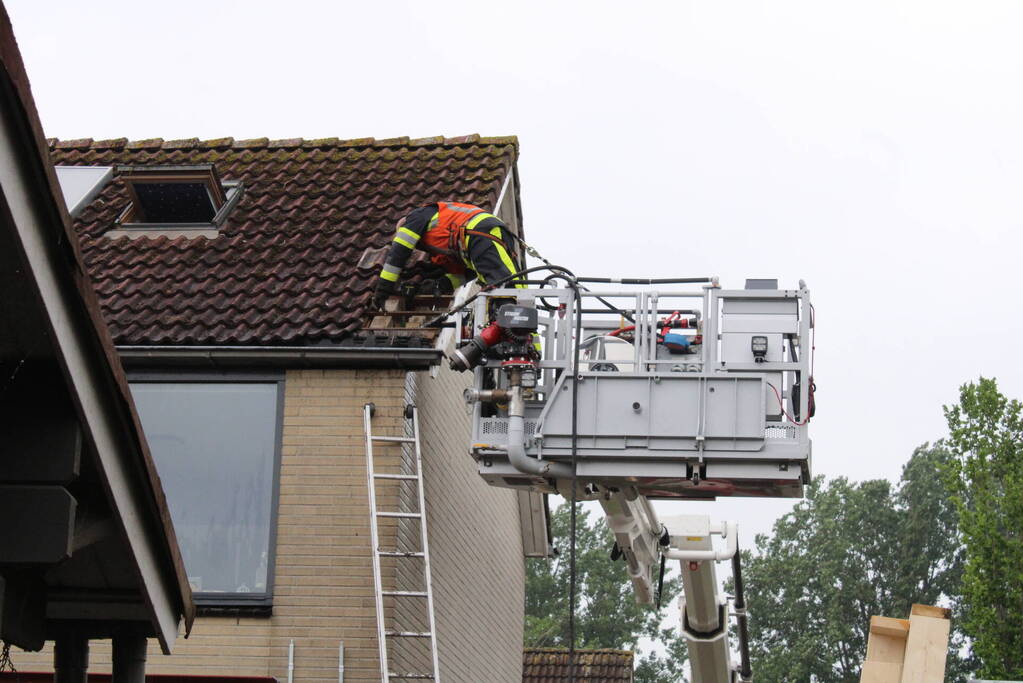 Brand in woning tijdens laswerkzaamheden