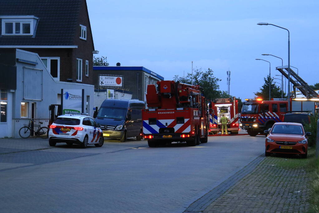 Brand in opslag met fietsaccu's