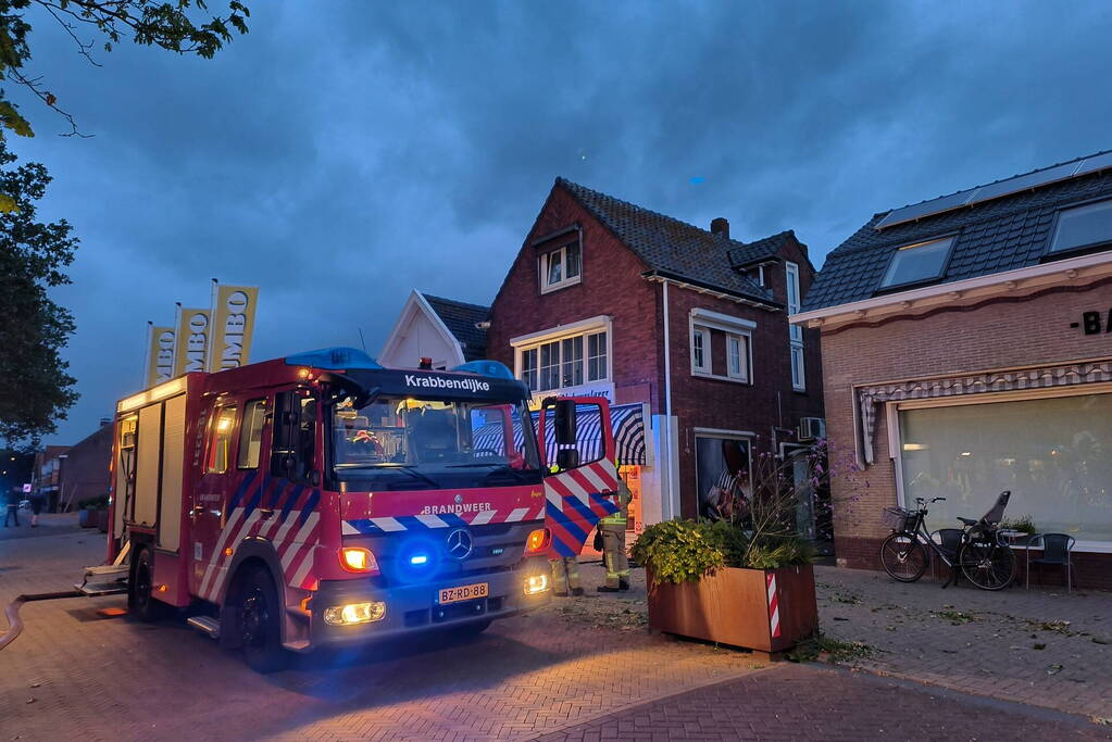 Brand in slagerij snel onder controle