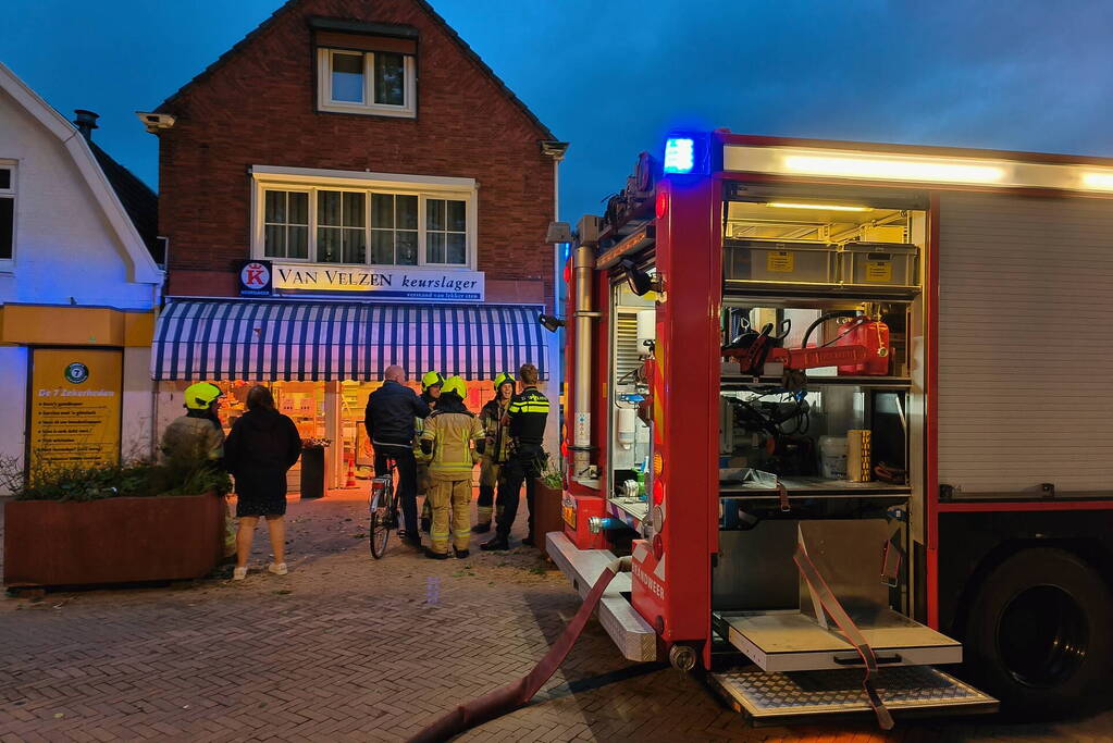 Brand in slagerij snel onder controle