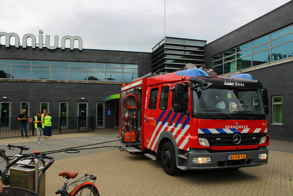 Sportcentrum ontruimd door brandmelding