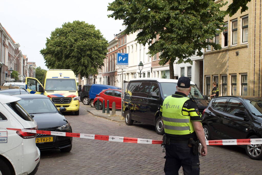 Straat afgezet na incident, traumahelikopter ingezet