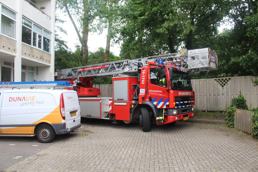 Brandweer verwijdert gevaarlijk hangende takken