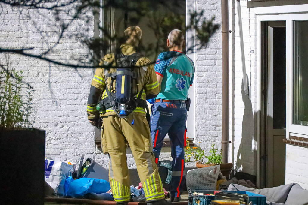 Kind roep om hulp bij woningbrand