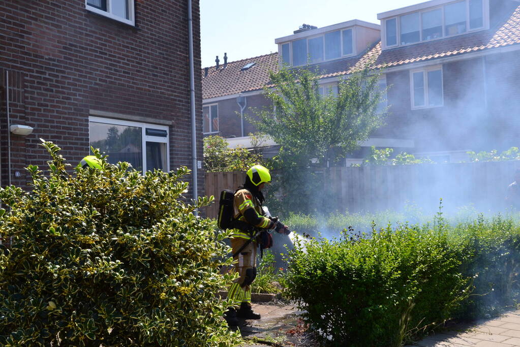 Tuinbrand door onkruidverbranding