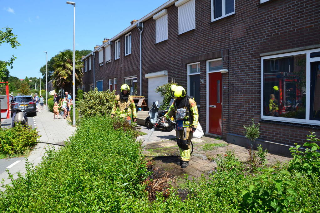 Tuinbrand door onkruidverbranding