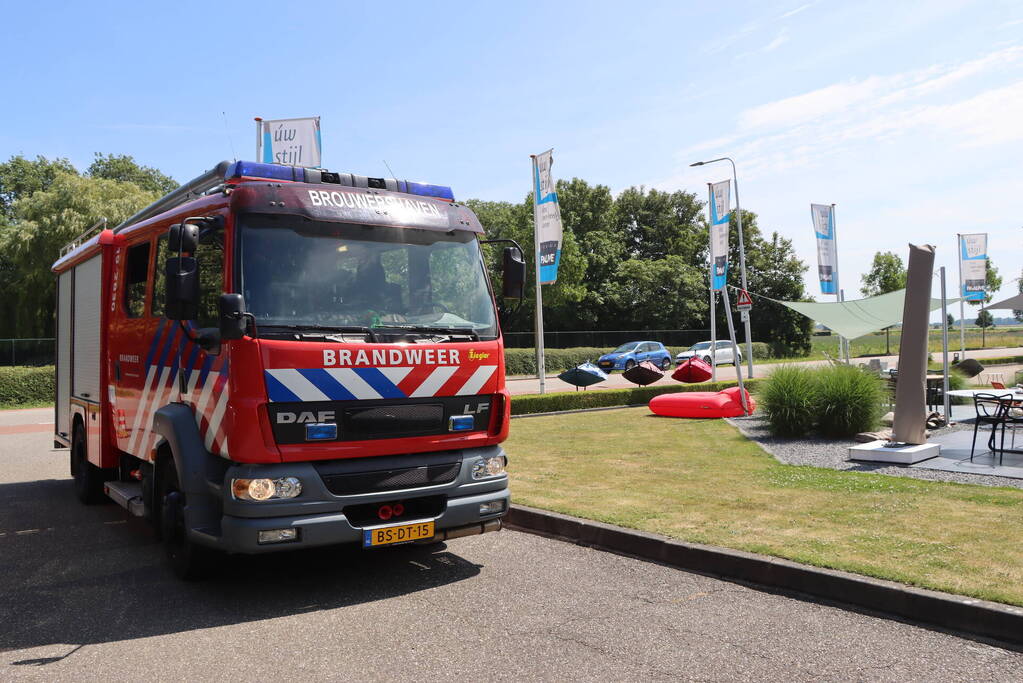 Brandgerucht in interieurwinkel